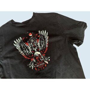 HARLEY-DAVIDSON Motorcycle Biker T Shirt Black Size XL